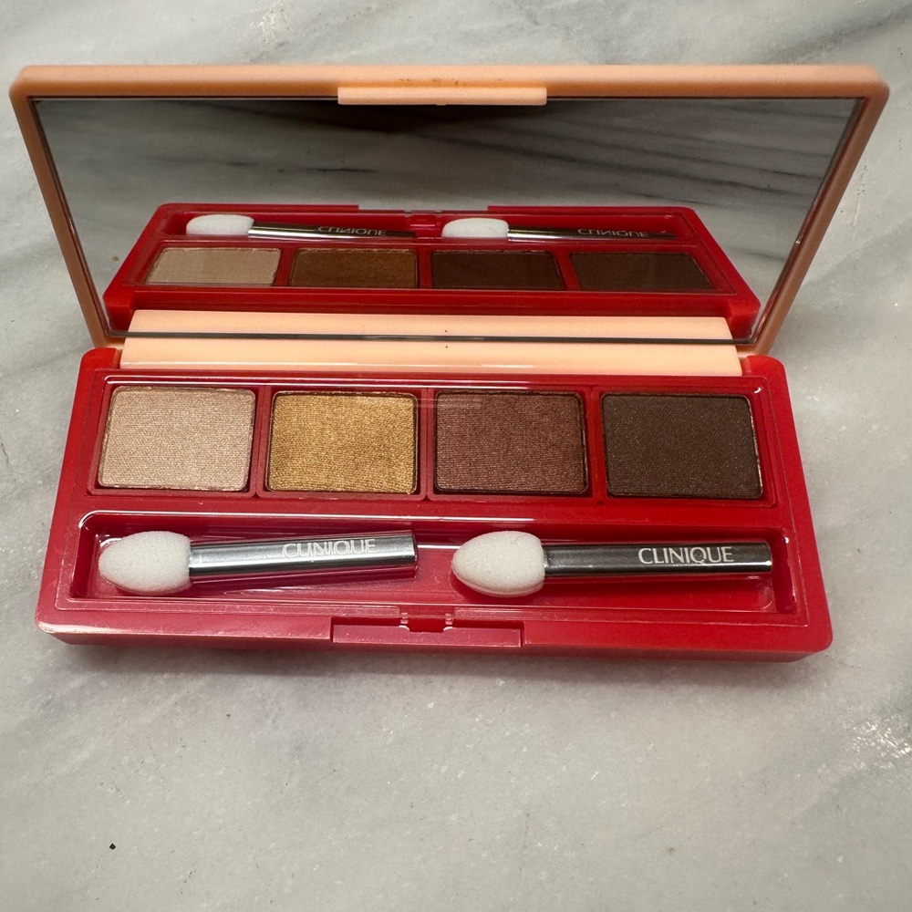 NEW Clinique All About Shadow Quad in Daybreak, Morning Java & Pink Chocolate